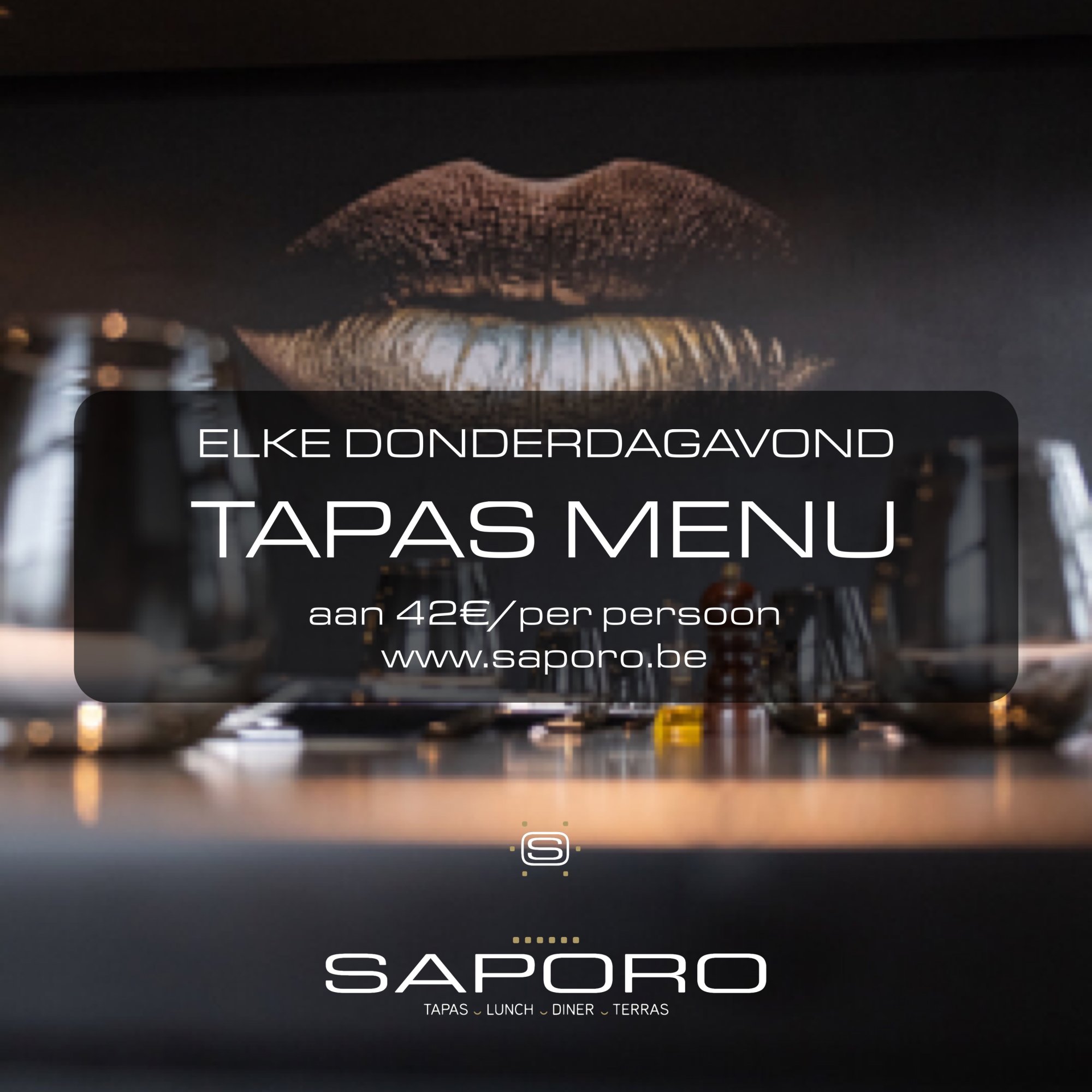 Tapas menu